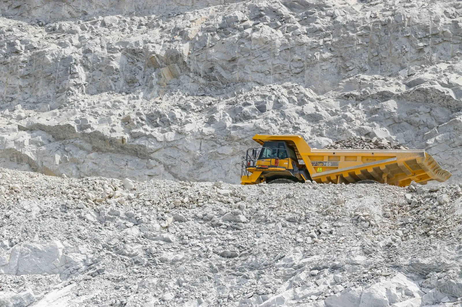 Haul truck working at a mine site